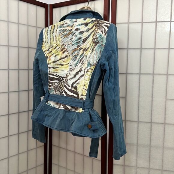 SIMON CHANG NWT ZIPPER DETAILS JACKET SIZE 12 - Picture 2 of 10